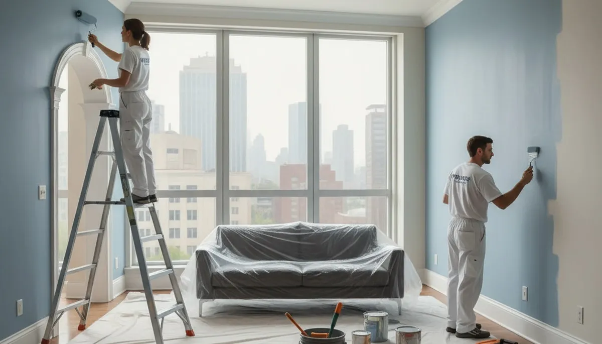 Interior house painting in Bakersfield, CA by Bakersfield Paint Pros for durable, dust-resistant finishes